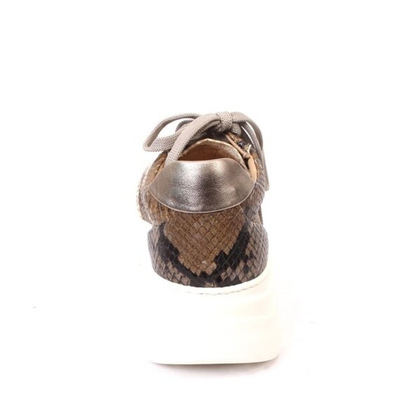 Luca Grossi 516 Multicolor Leather Lace-Up Platform Sneaker - Picture 5 of 8